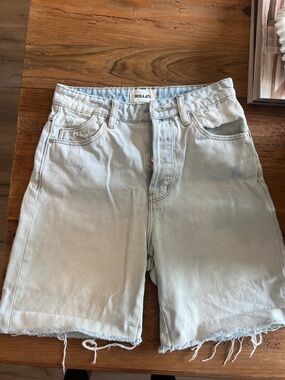 ROLLA'S Faded Light Blue Denim Men's Shorts